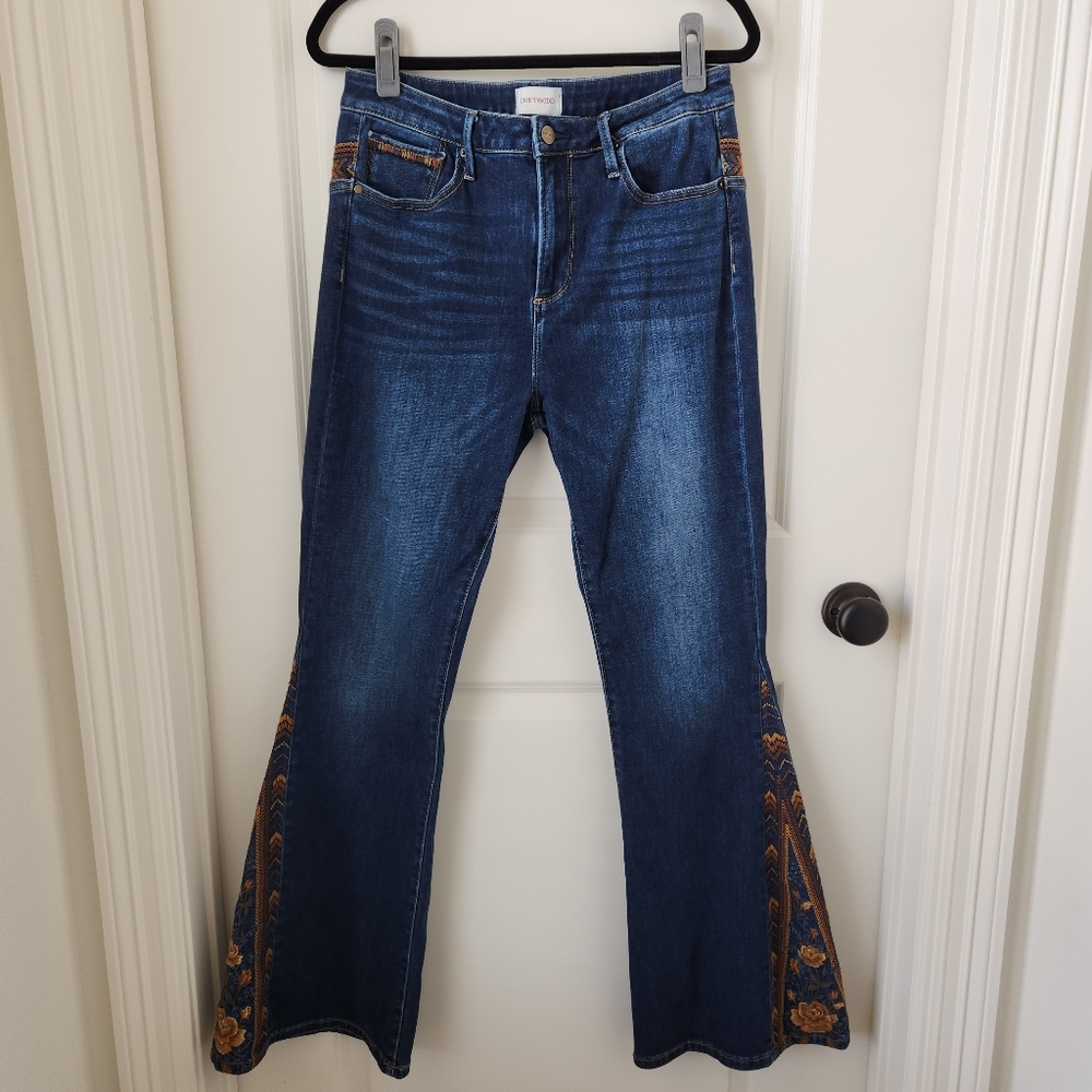 DRIFTWOOD Blue Flare Wide Leg Jeans